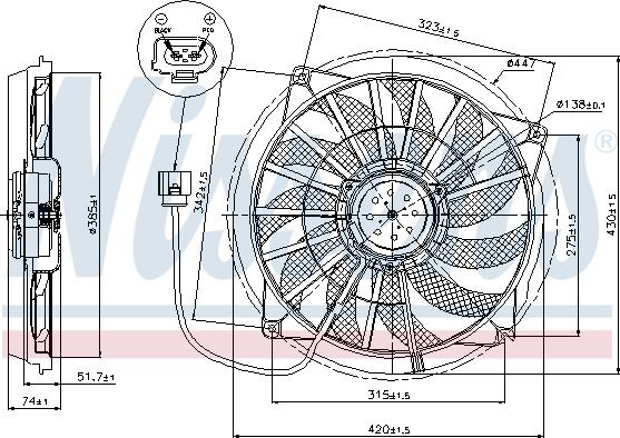 NISSENS 85637 - 85637 Rad.VENTILATORS
