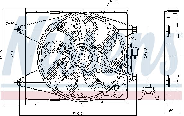 NISSENS 85744 - 85744 KOND.VENTILATORS