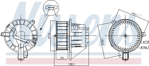 NISSENS 87546 - 87546 SALONA VENTILATORS