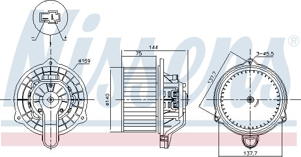 NISSENS 87568 - 87568 SALONA VENTILATORS