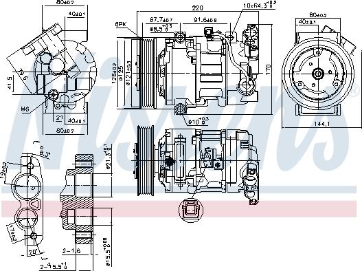 NISSENS 890044 - A-C Kompresors 890044