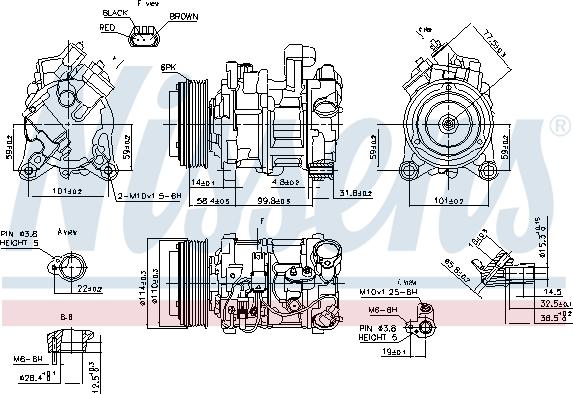 NISSENS 89585 - A-C Kompresors 89585