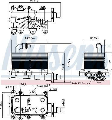 NISSENS 90673 - 90673 EĻĻAS RADIATORS