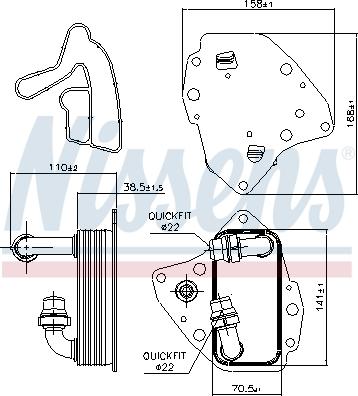 NISSENS 90996 - 90996 EĻĻAS RADIATORS