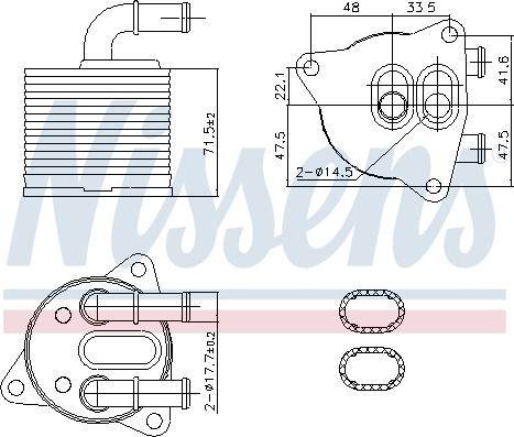 NISSENS 91286 - 91286 EĻĻAS RADIATORS