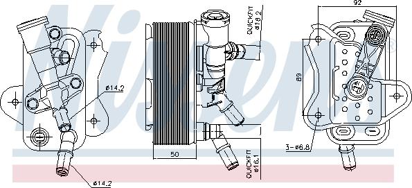 NISSENS 91299 - 91299 EĻĻAS RADIATORS