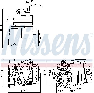 NISSENS 91323 - 91323 EĻĻAS RADIATORS