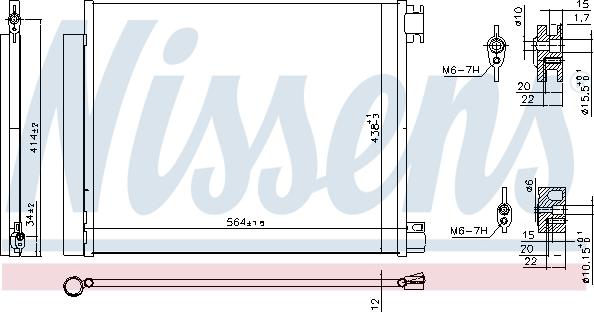 NISSENS 941060 - 941060 KOND. RADIATORS