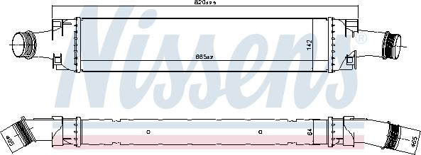 NISSENS 961466 - 961466 INTERCOOLER AUDI