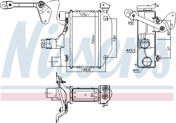 NISSENS 96164 - 96164 INTERCOOLER TOYOTA