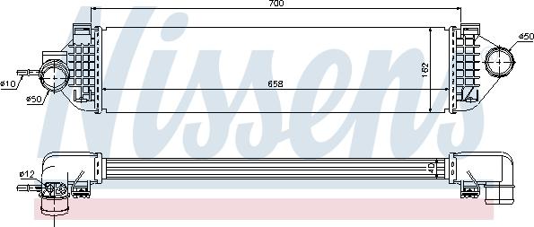 NISSENS 96492 - 96492 INTERCOOLER FORD