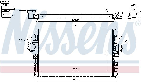 NISSENS 96692 - 96692 INTERCOOLER SHARAN-ALHAMBRA-GALAXY