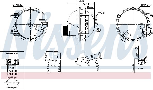 NISSENS 996148 - Kompensācijas tvertne, Dzesēšanas