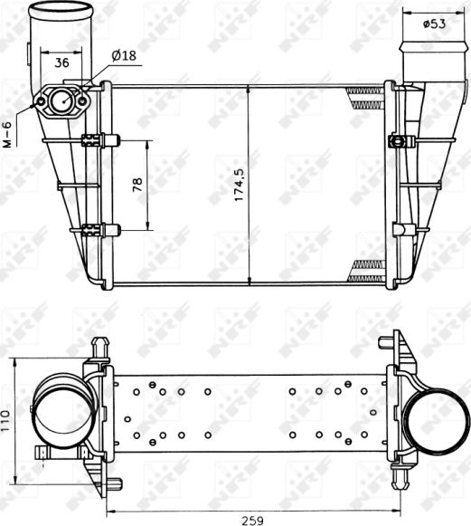 NRF 30127A - 30127A INTERCOOLER AUDI