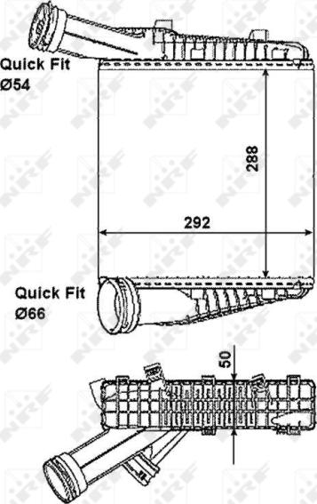 NRF 30198 - 30198 INTERCOOLER AUDI