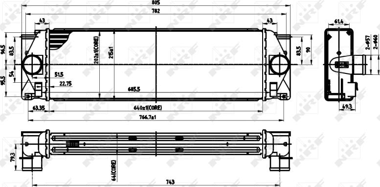 NRF 30310 - 30310 INTERCOOLER Crafter