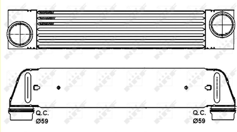 NRF 30317 - 30317 INTERCOOLER BMW