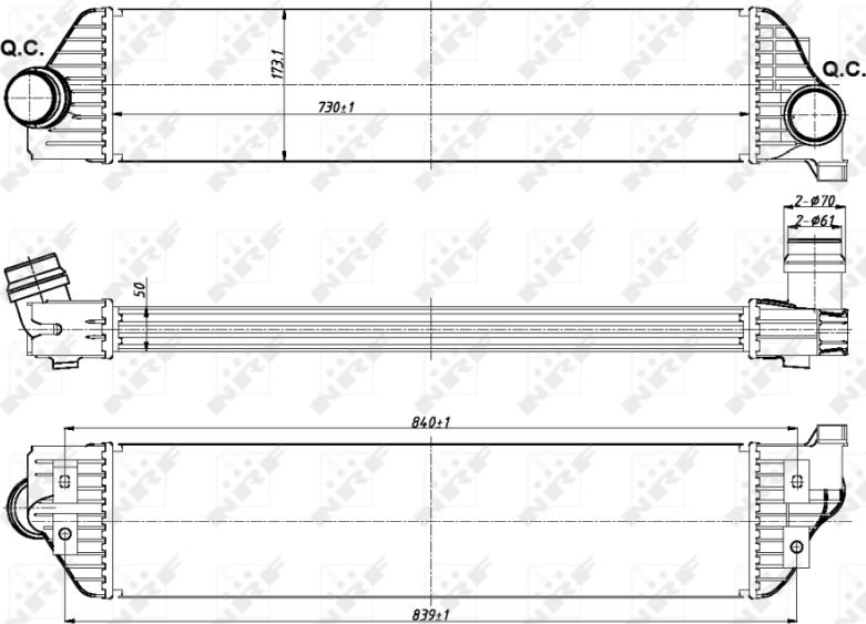 NRF 30358 - 30358 INTERCOOLER RENAULT