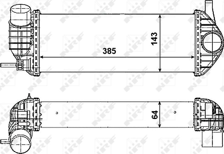 NRF 30468 - 30468 INTERCOOLER Kangoo