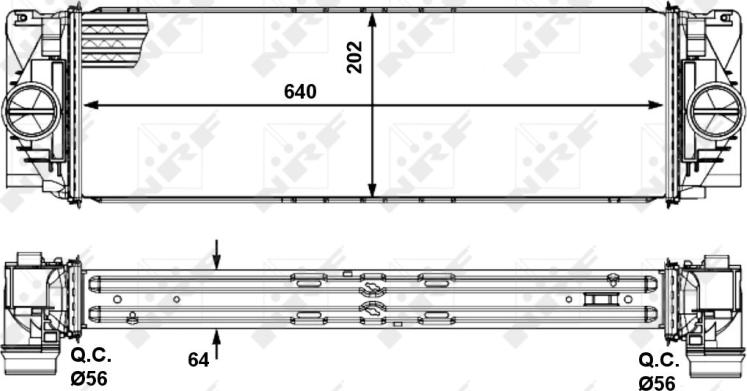 NRF 30505 - 30505 INTERCOOLER Sprinter