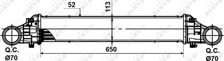 NRF 30509 - INTERCOOLER 30509