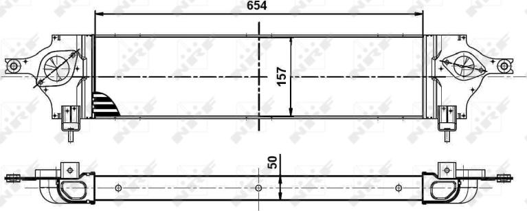 NRF 30513 - 30513 INTERCOOLER NISSAN