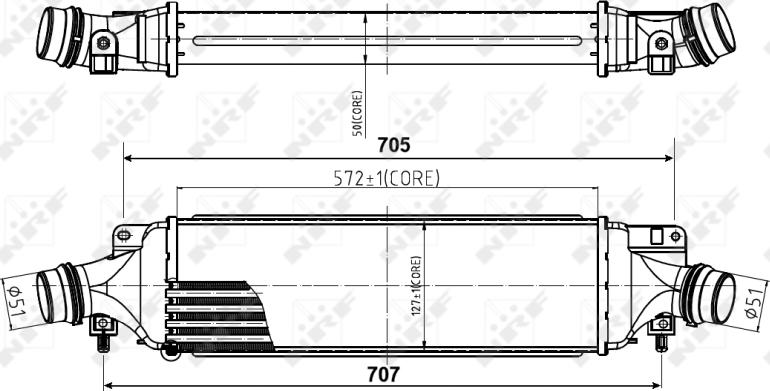 NRF 30780 - 30780 INTERCOOLER Corsa