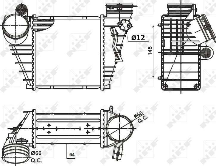 NRF 30936 - 30936 INTERCOOLER VW