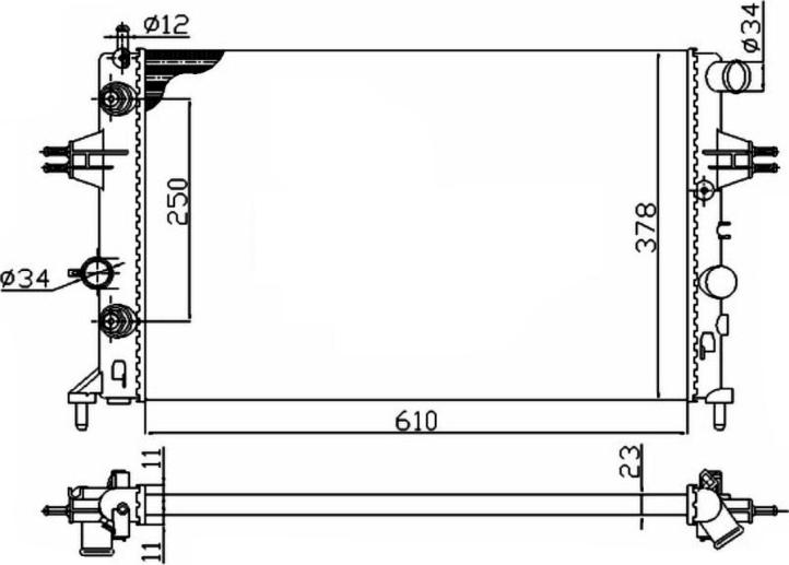 NRF 50562A - 50562A RADIATORS OPEL