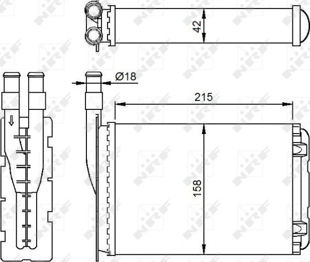 NRF 507339 - SALONA RADIATORS 507339