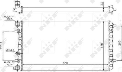 NRF 509644 - Radiators, Motora dzesēšanas
