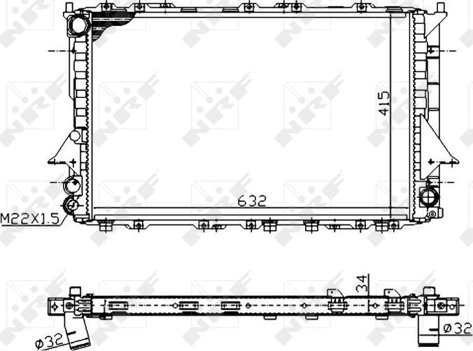NRF 51320A - 51320A RADIATORS AUDI