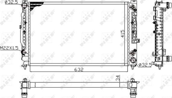 NRF 519504A - 519504A RADIATORS AUDI