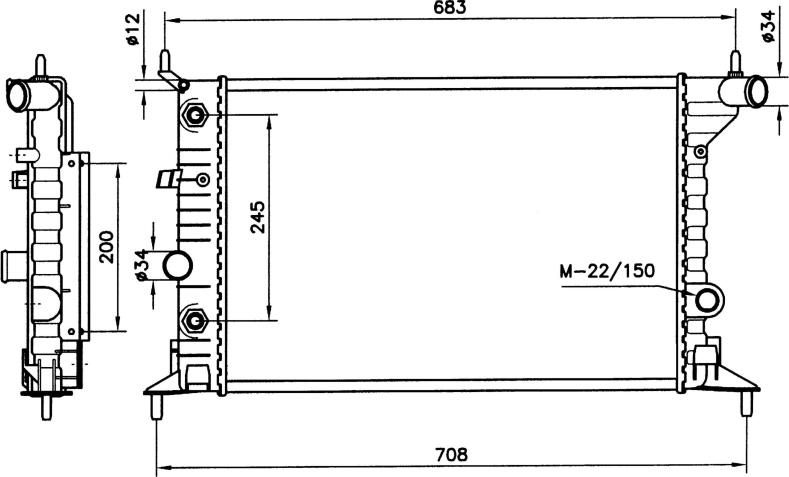 NRF 519516 - RADIATORS 519516