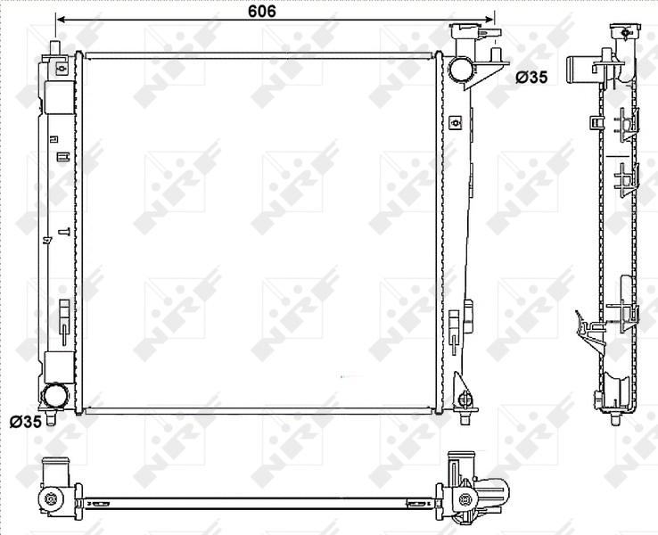 NRF 53054 - 53054 RADIATORS HYUNDAI