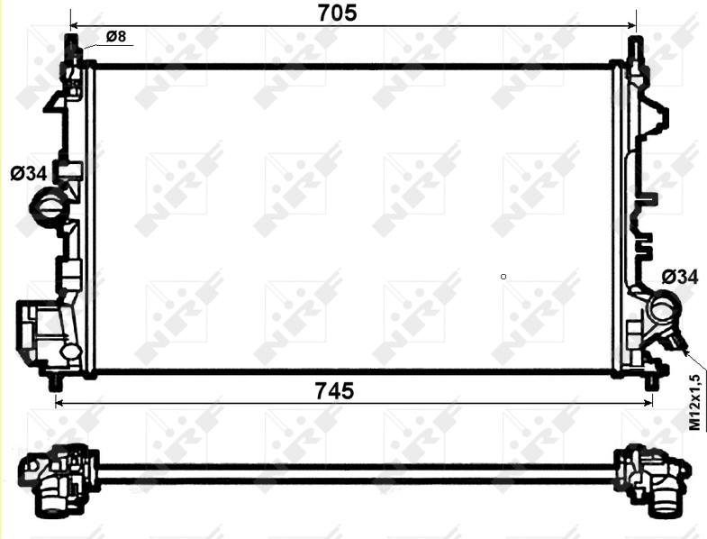 NRF 53074 - 53074 RADIATORS OPEL