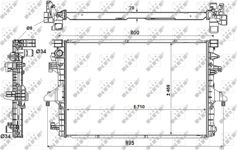 NRF 53154 - 53154 RADIATORS VW