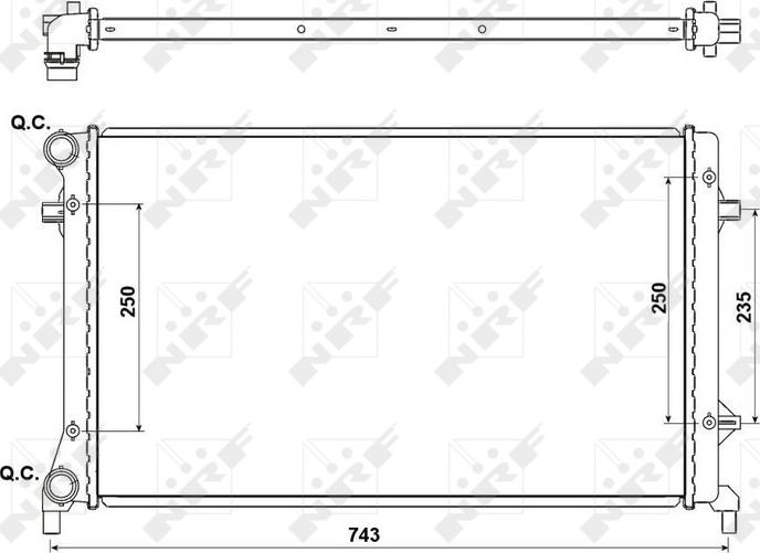 NRF 53405A - 53405A RADIATORS VW