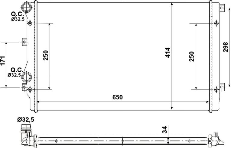 NRF 53406A - 53406A RADIATORS VW