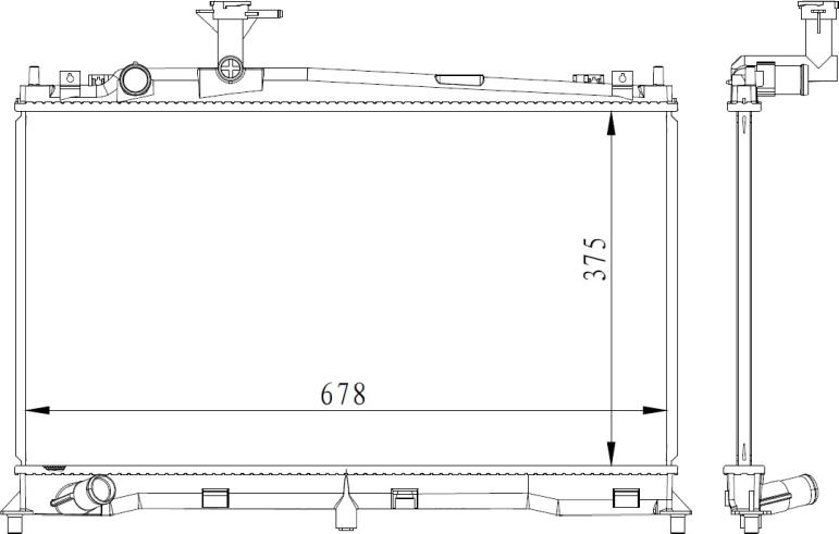 NRF 53411 - 53411 RADIATORS MAZDA