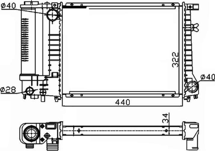 NRF 53426A - 53426A RADIATORS BMW