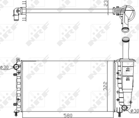 NRF 53601A - Radiators, Motora dzesēšanas
