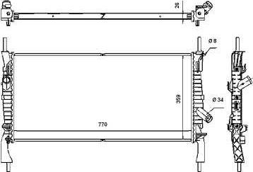 NRF 53746 - 53746 RADIATORS FORD