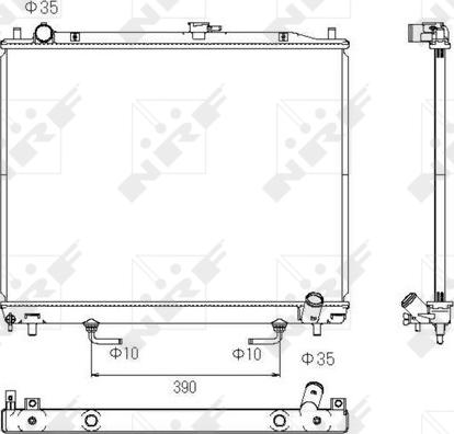 NRF 53754 - 53754 RADIATORS MITSUBISHI