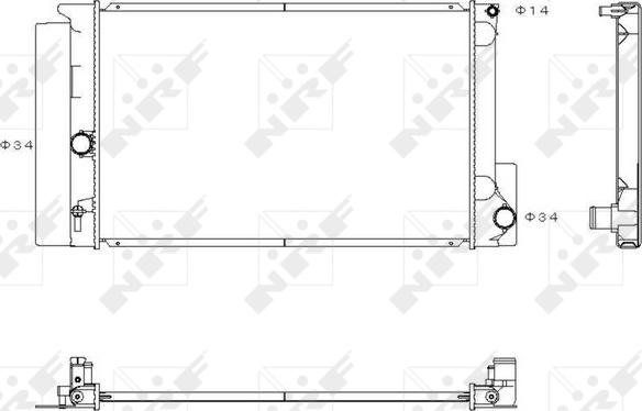 NRF 53763 - 53763 RADIATORS TOYOTA