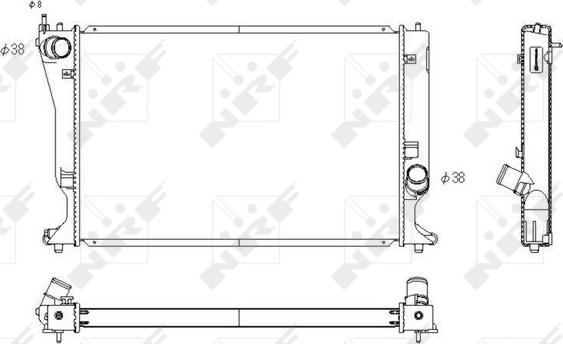 NRF 53768 - 53768 RADIATORS TOYOTA