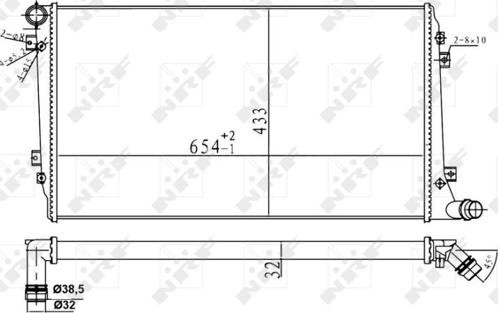NRF 53814A - 53814A RADIATORS VW