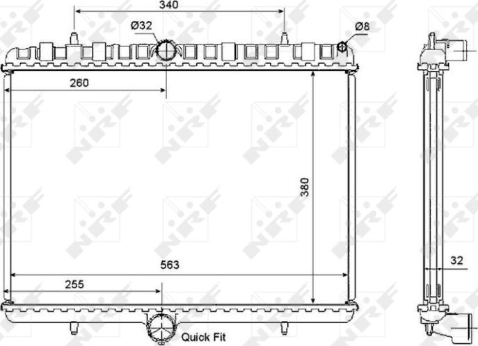 NRF 53861 - 53861 RADIATORS CITROEN
