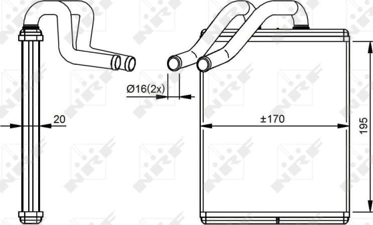 NRF 54301 - 54301 SALONA RADIATORS