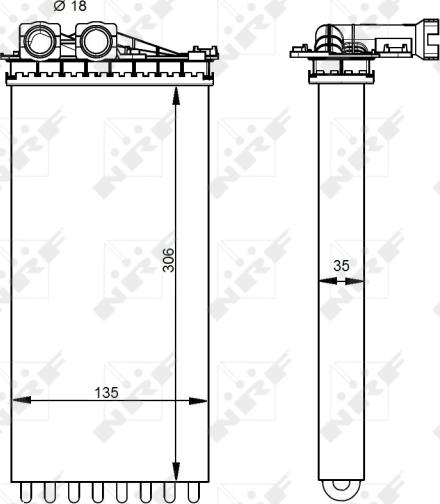 NRF 54333 - 54333 SALONA RADIATORS